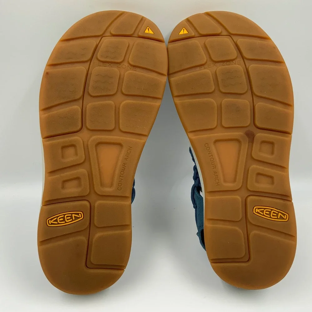 Keen Uneek Blue Woven Cord Sandals Men 8 Womens 9.5 Outdoor Hybrid Shoes 1026874